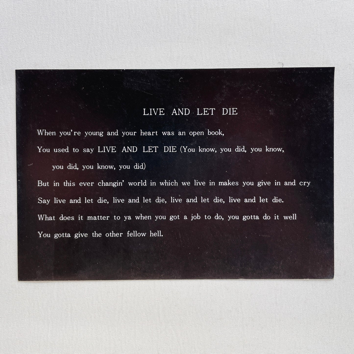 V.A. - 007 Live And Let Die (Japanese Pressing) - Portal Records