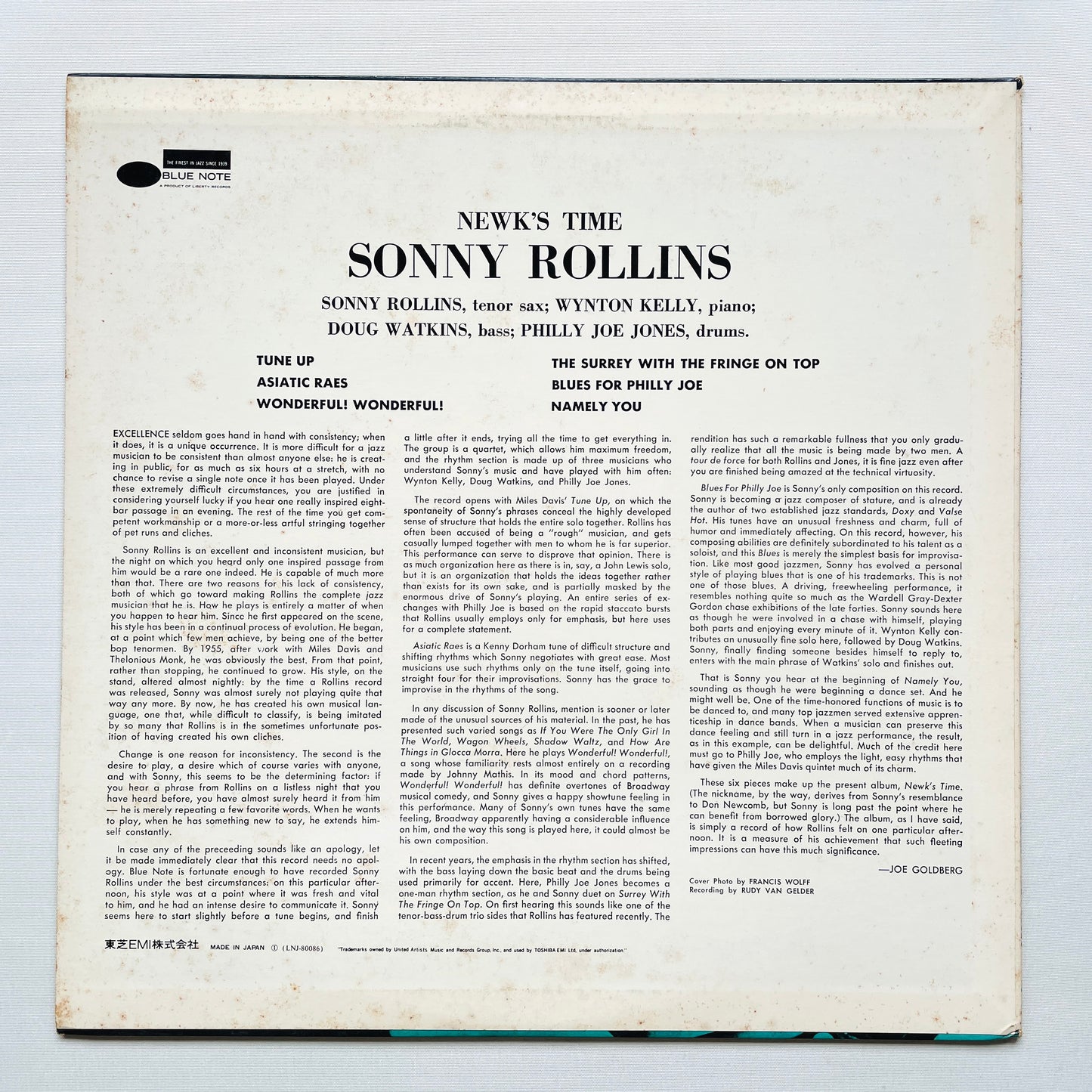 Sonny Rollins – Newk's Time (Japanese Pressing, Stereo, Promo)