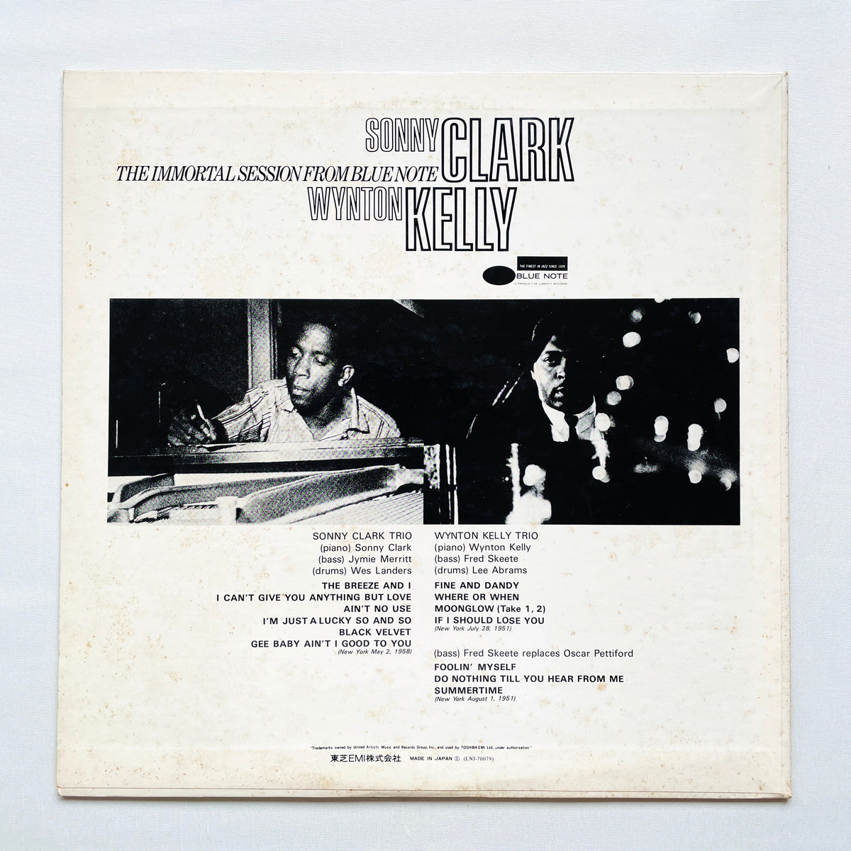 Sonny Clark, Wynton Kelly – The Immortal Session From Blue Note (Japanese Pressing, Mono, Promo)