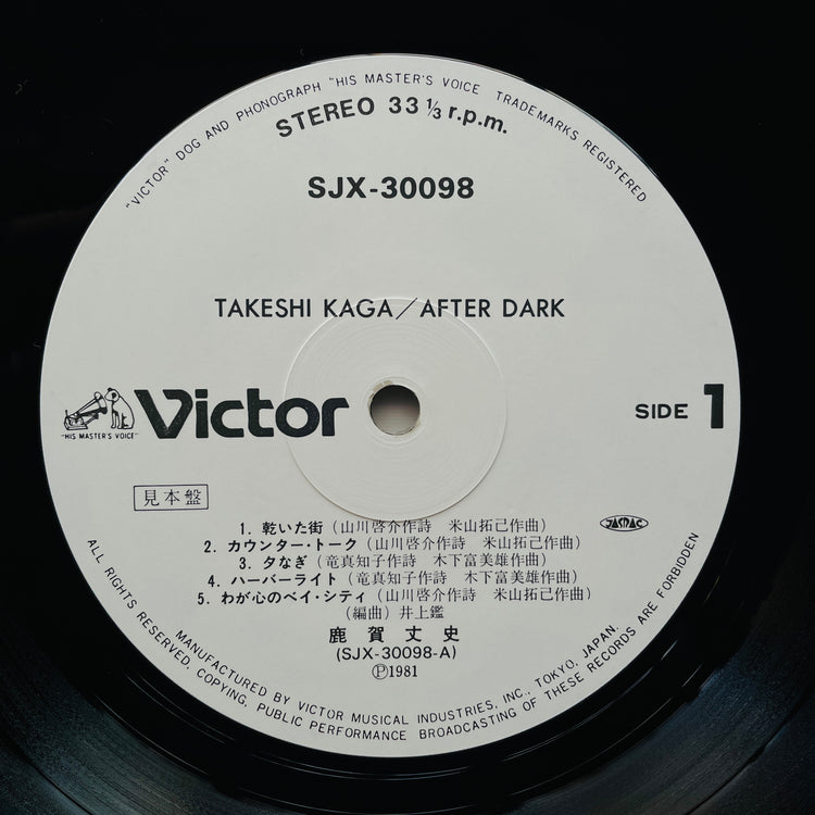 Takeshi Kaga – After Dark (Original, Promo)