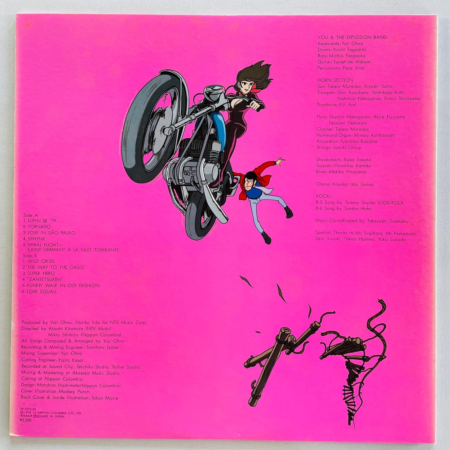 Yuji Ohno - Lupin The 3rd Original Soundtrack 2 (Original, Columbia Pressing)