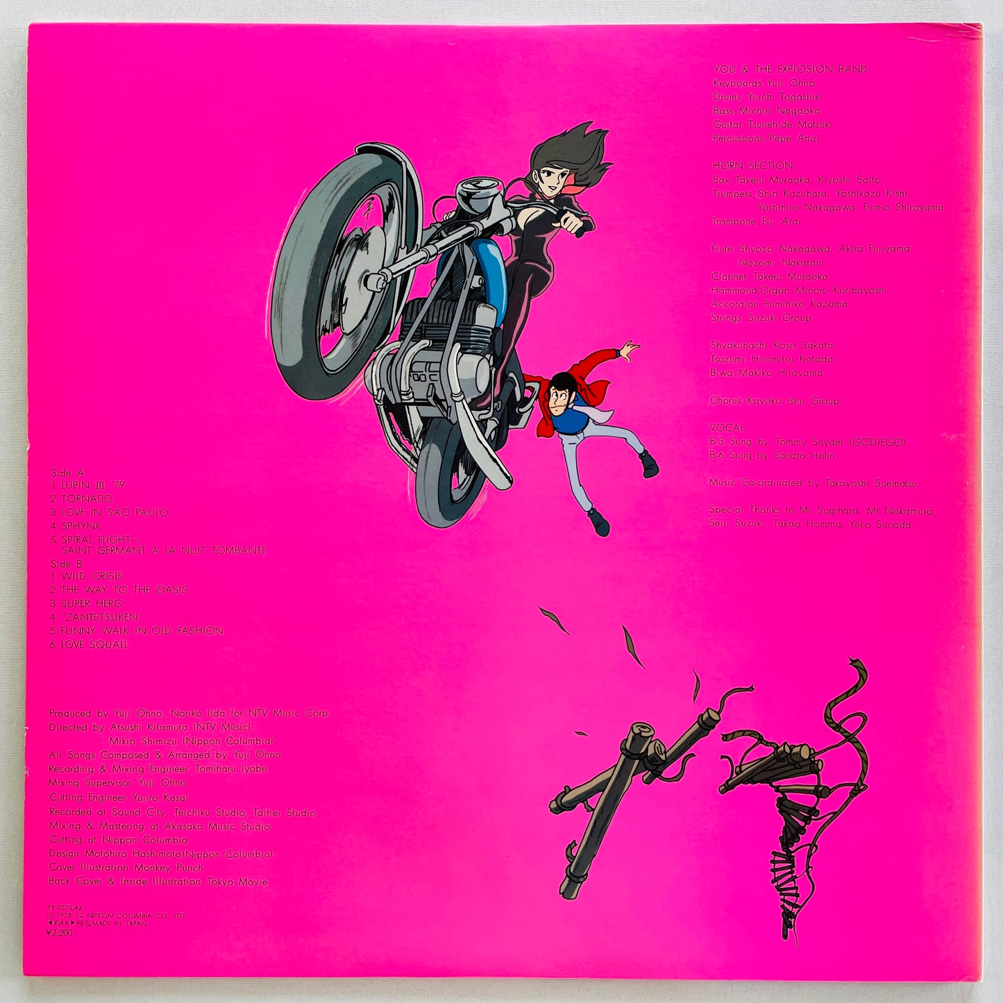 Yuji Ohno - Lupin The 3rd Original Soundtrack 2 (Original, Satril Pressing)