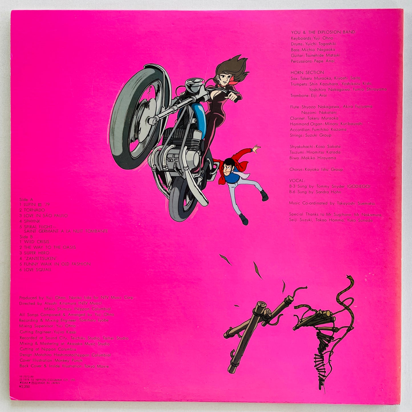 Yuji Ohno - Lupin The 3rd Original Soundtrack 2 (Original, Satril Pressing)