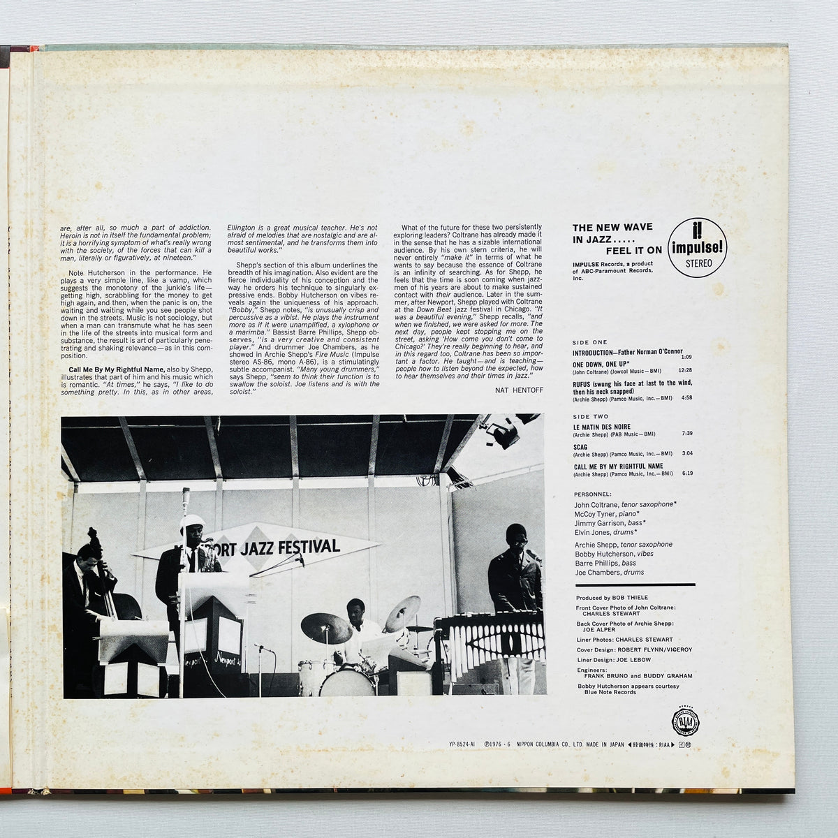 John Coltrane / Archie Shepp - New Thing At Newport (Japanese Pressing, Promo)