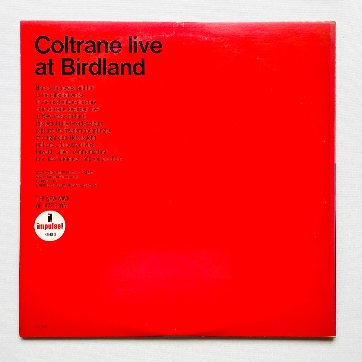 John Coltrane – Live At Birdland (Japanese Pressing, Promo)