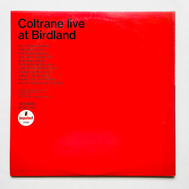 John Coltrane – Live At Birdland (Japanese Pressing, Promo)