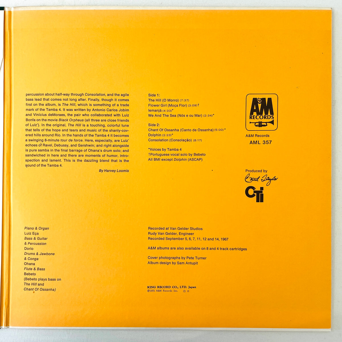 Tamba 4 – We And The Sea (Japanese Press) - Portal Records