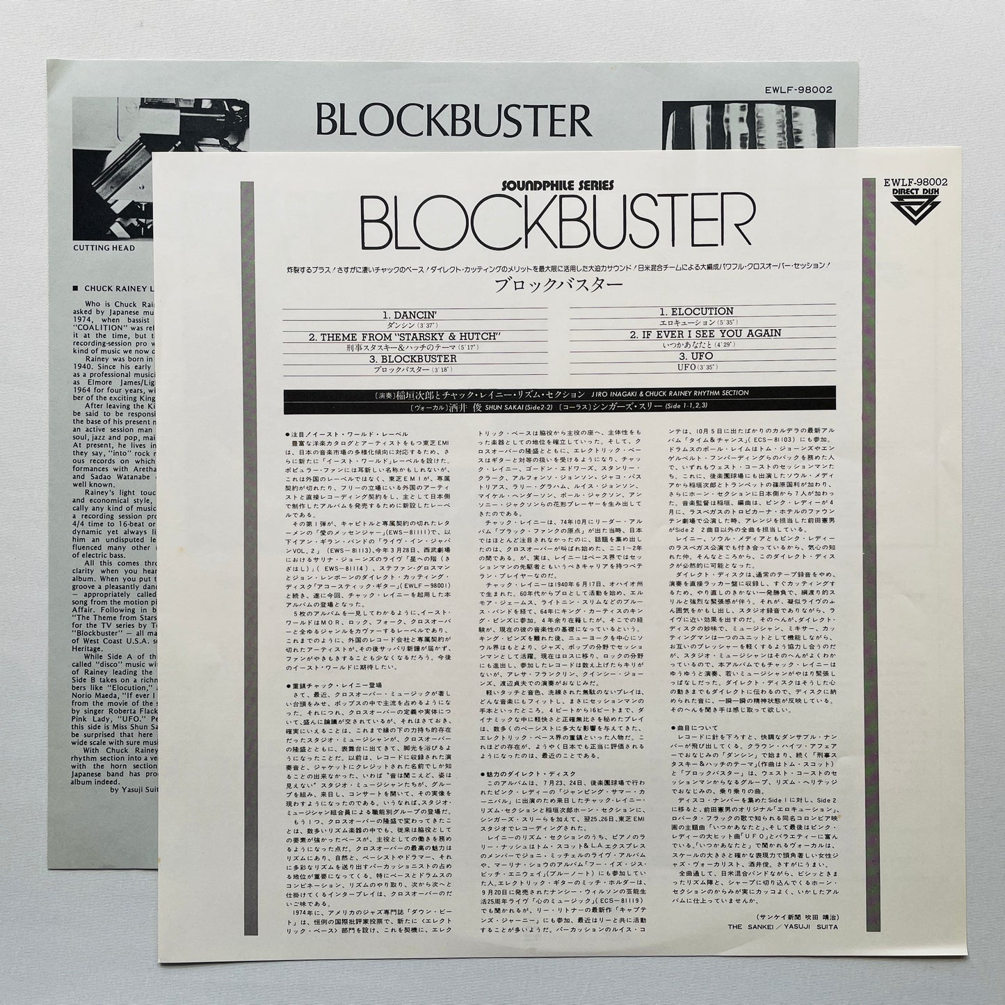 Jiro Inagaki & Chuck Rainey Rhythm Section – Blockbuster (Original, Promo)