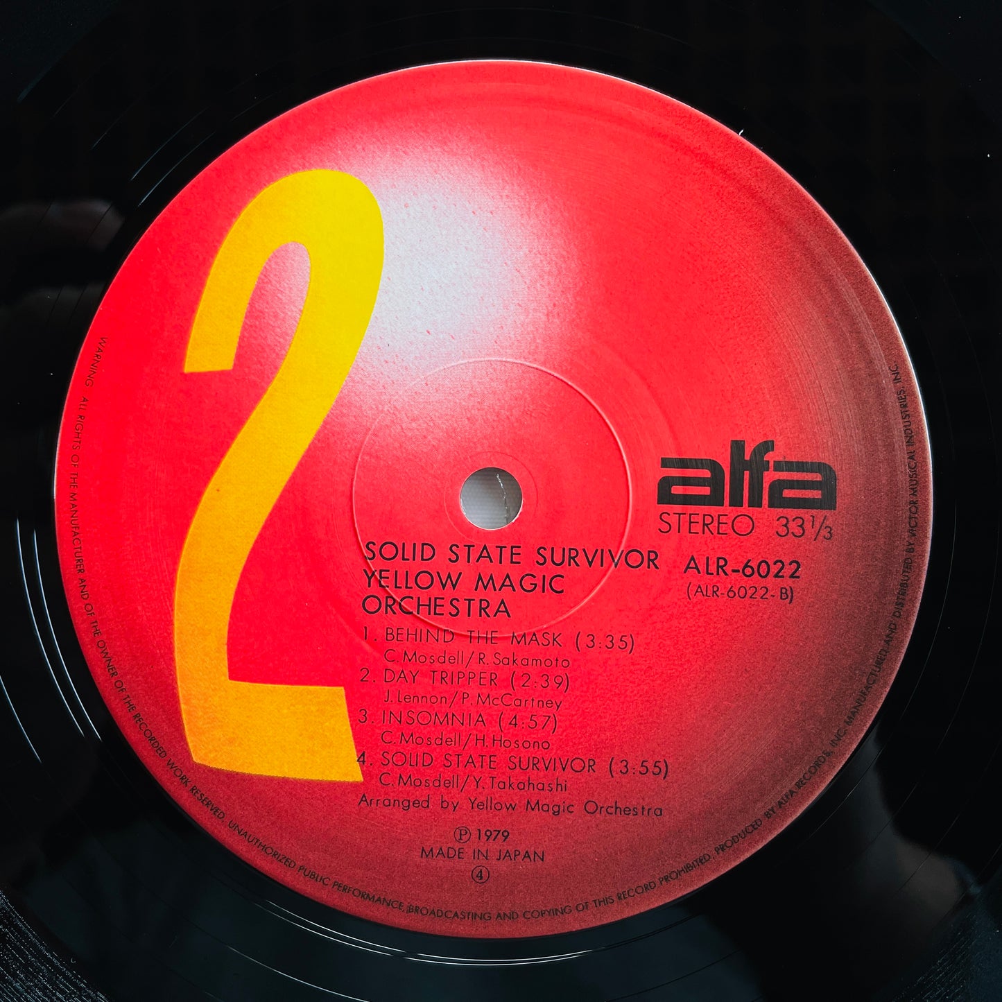 Yellow Magic Orchestra - Solid State Survivor (Red Labels)