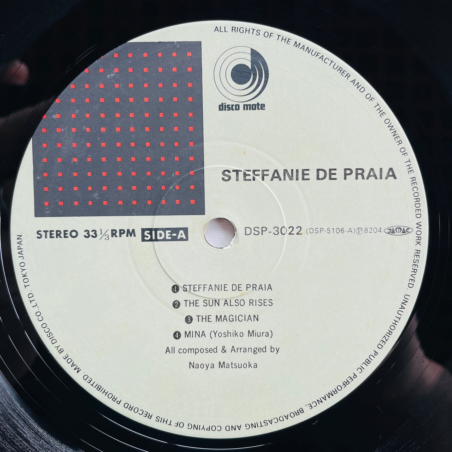 Naoya Matsuoka – Steffanie De Praia (2nd Pressing) - Portal Records