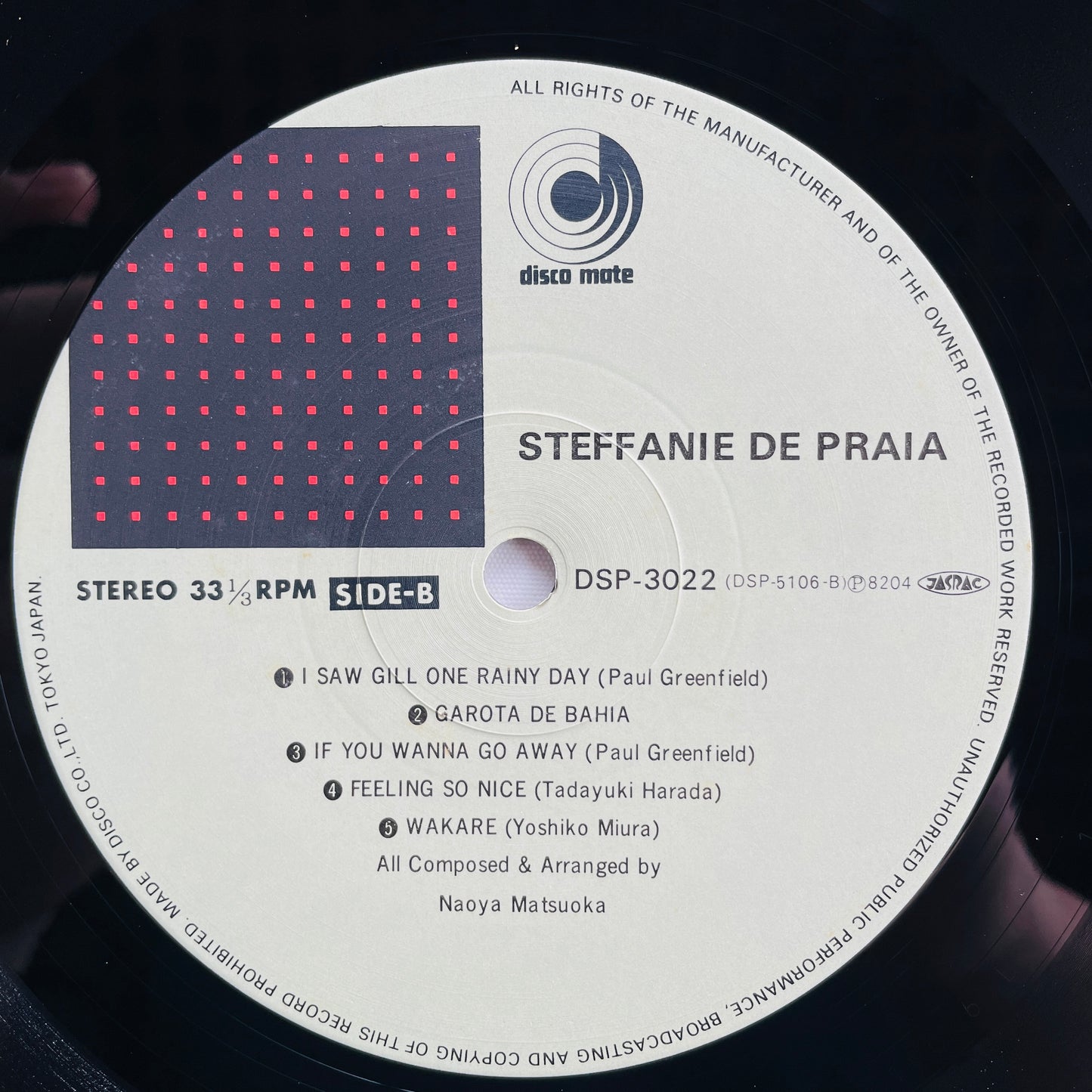 Naoya Matsuoka – Steffanie De Praia (2nd Pressing) - Portal Records