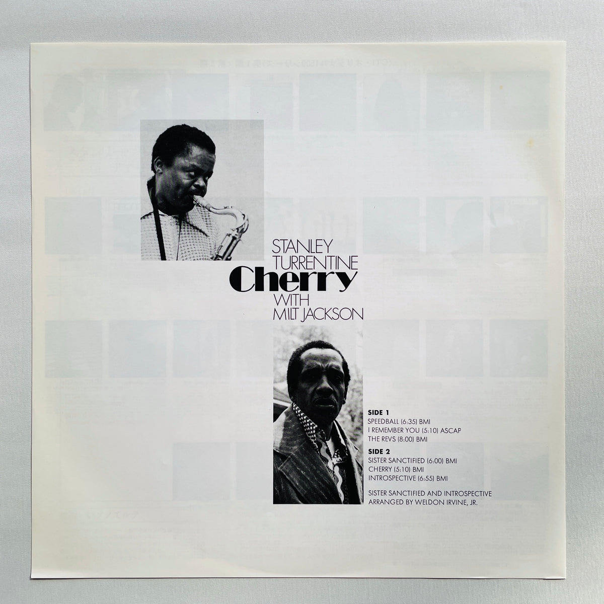 Stanley Turrentine With Milt Jackson – Cherry (Japanese Pressing)