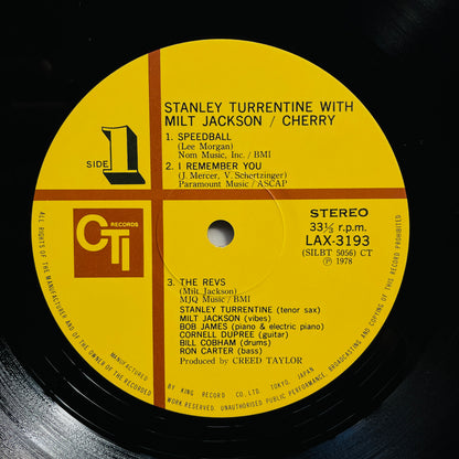 Stanley Turrentine With Milt Jackson – Cherry (Japanese Pressing)