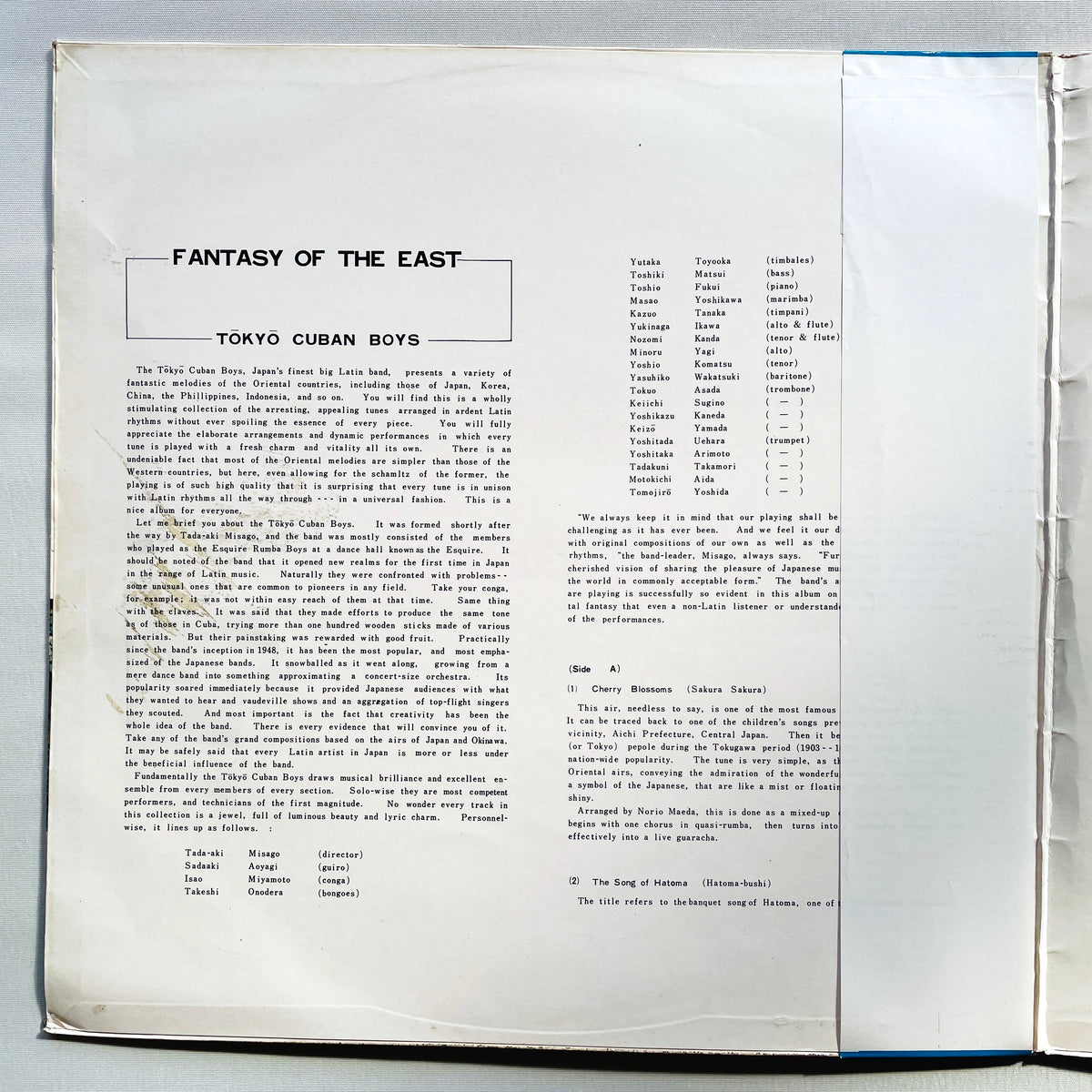 Tadaaki Misago & Tokyo Cuban Boys – Fantasy Of The East (Original)