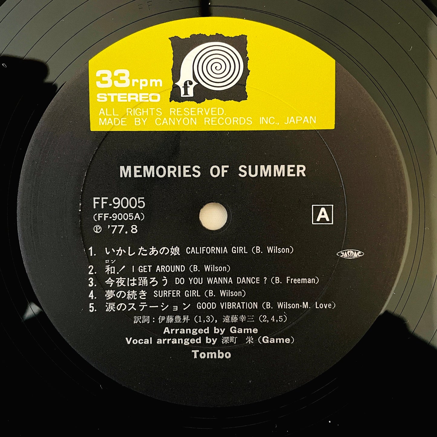 Tombo – Memories Of Summer (Original)