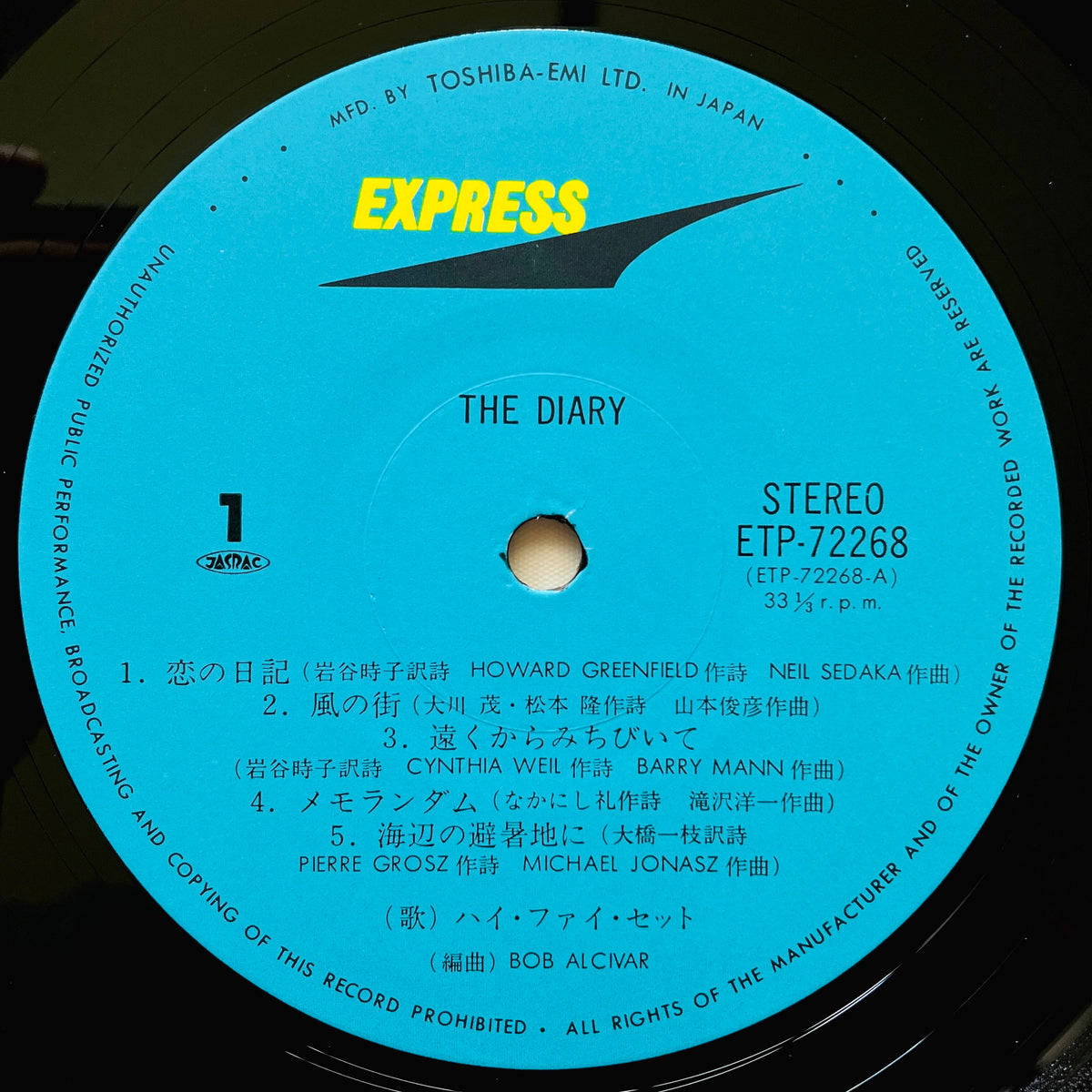 Hi-Fi Set – The Diary - Portal Records