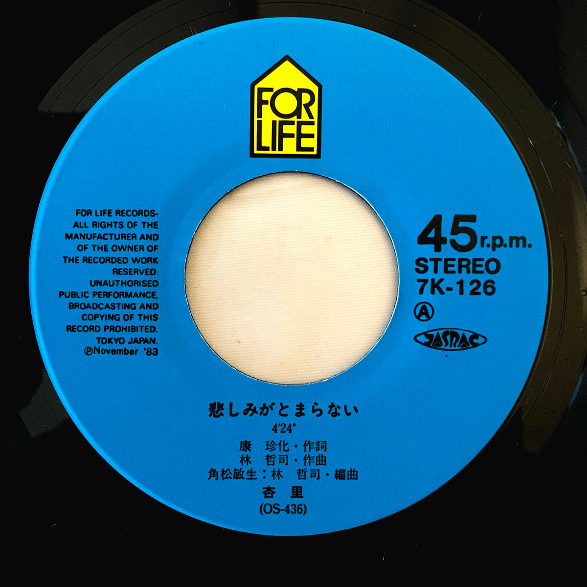 Anri - I Can't Stop The Loneliness / Remember Summer Days (7" Original) - Portal Records