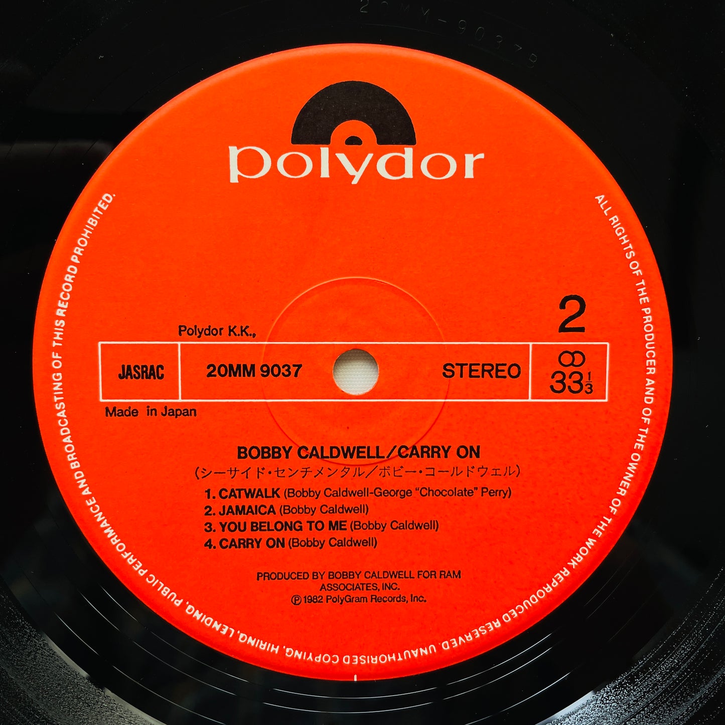 Bobby Caldwell – Carry On (Japanese Pressing)