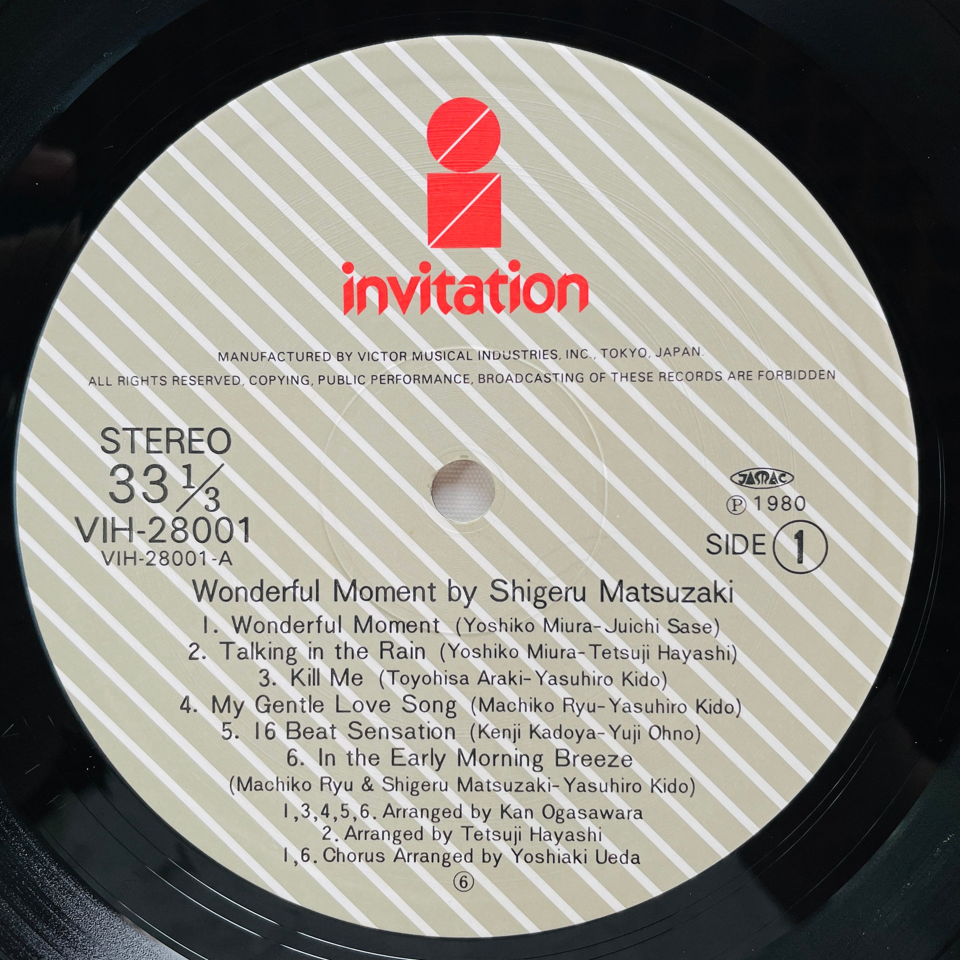 Shigeru Matsuzaki – Wonderful Moment (Original) - Portal Records