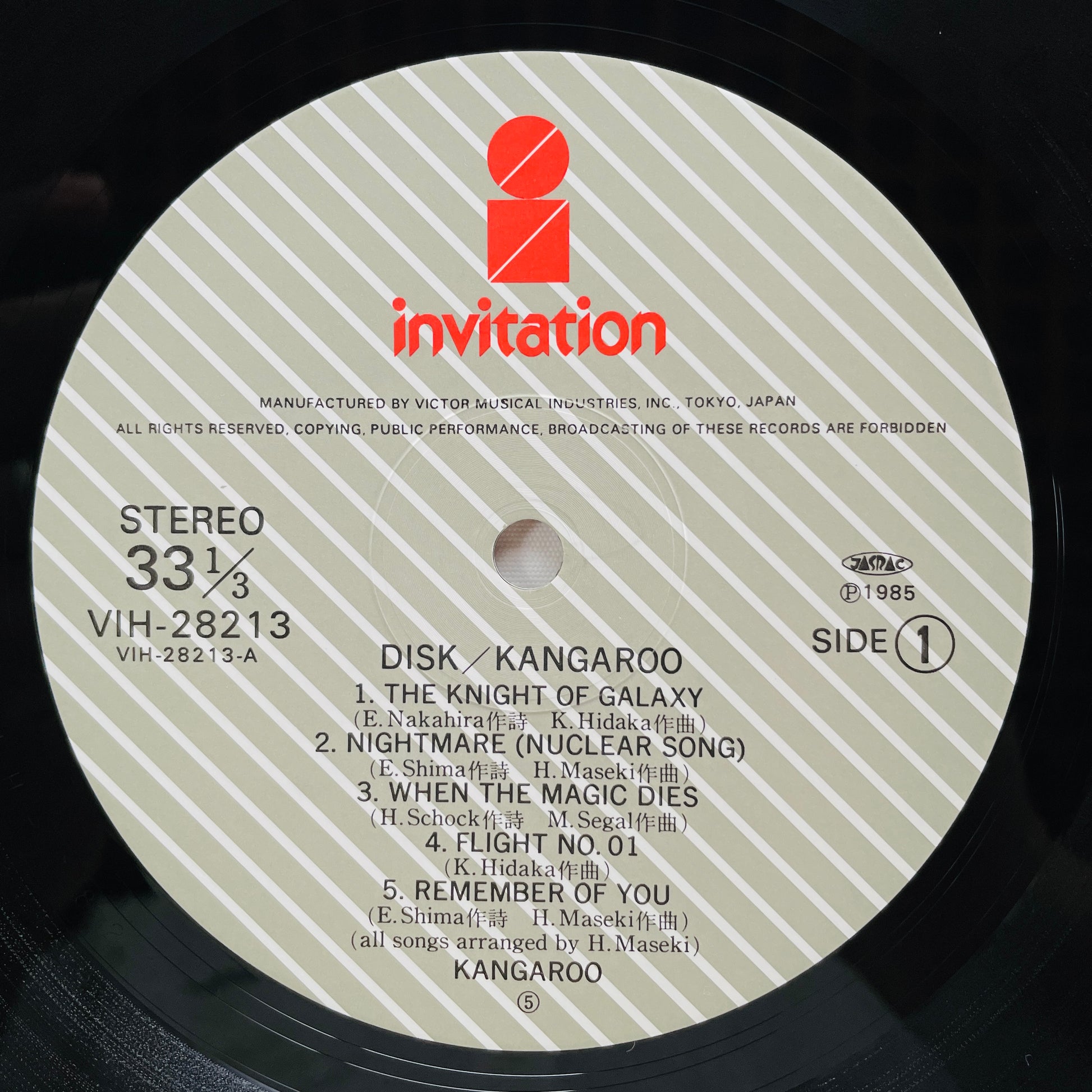 Kangaroo – Disk (Original) - Portal Records