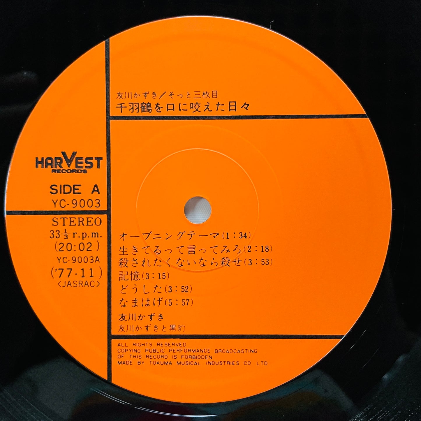 Kazuki Tomokawa - Senbazuru wo Kuchi ni Kuwaeta Hibi (Original)