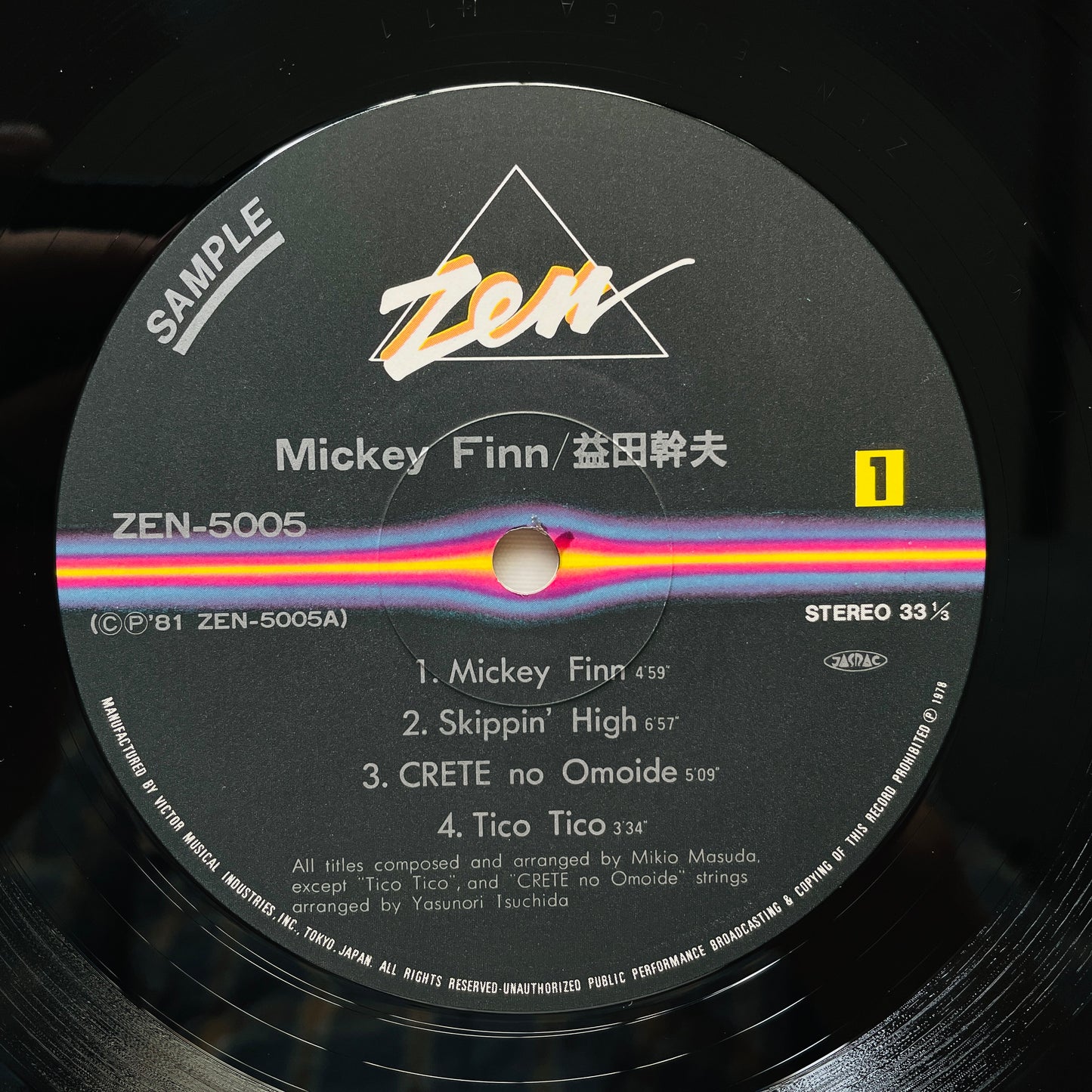 Mikio Masuda – Mickey Finn (Original, Promo)