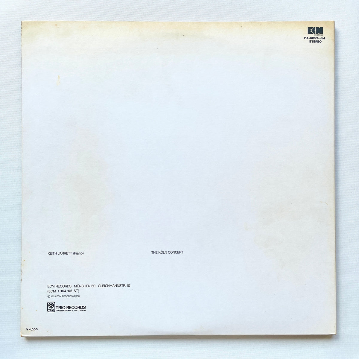 Keith Jarrett - The Köln Concert (Japanese Pressing)