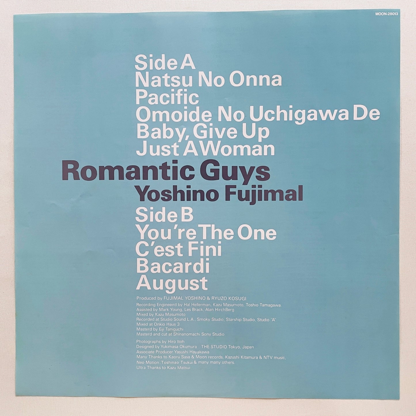 Fujimaru Yoshino – Romantic Guys (Original) - Portal Records