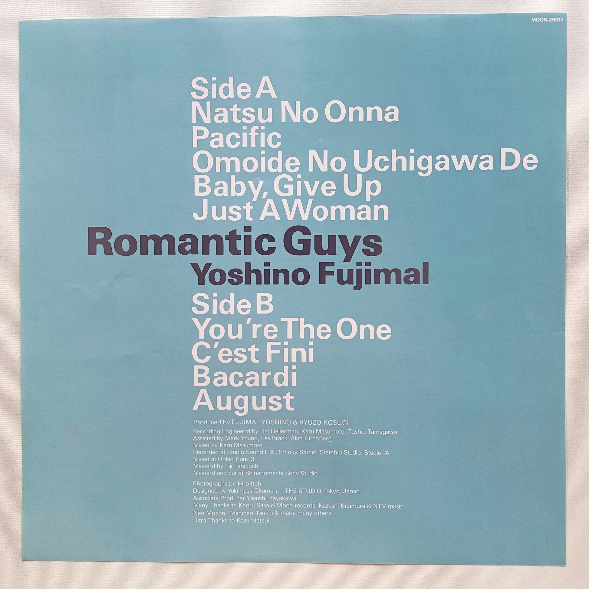 Fujimaru Yoshino – Romantic Guys (Original) - Portal Records