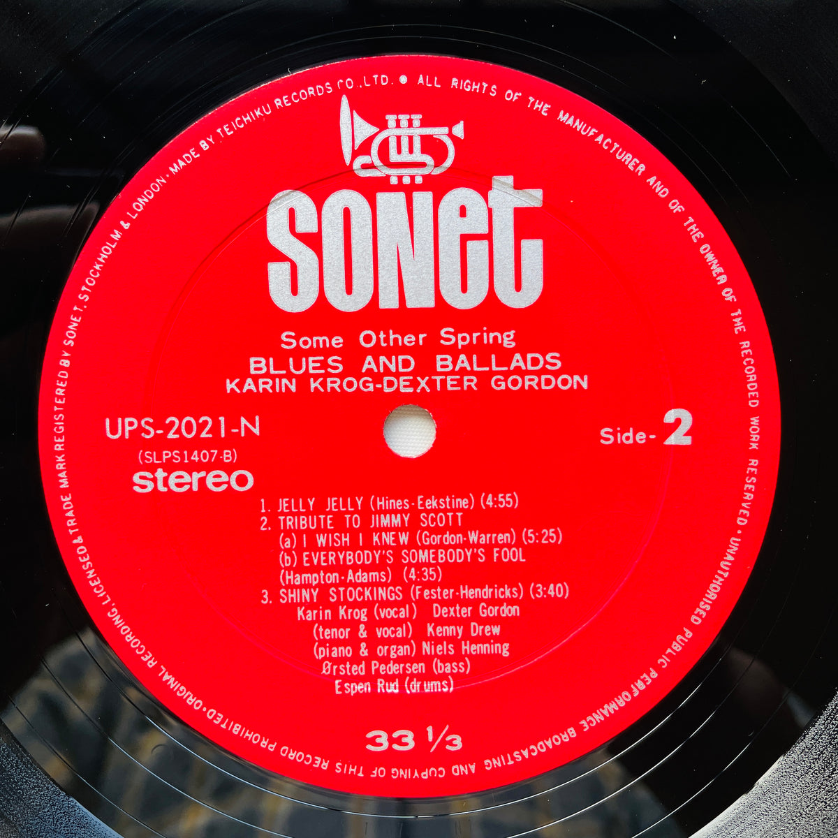 Karin Krog & Dexter Gordon – Some Other Spring, Blues And Ballads (Japanese Pressing) - Portal Records