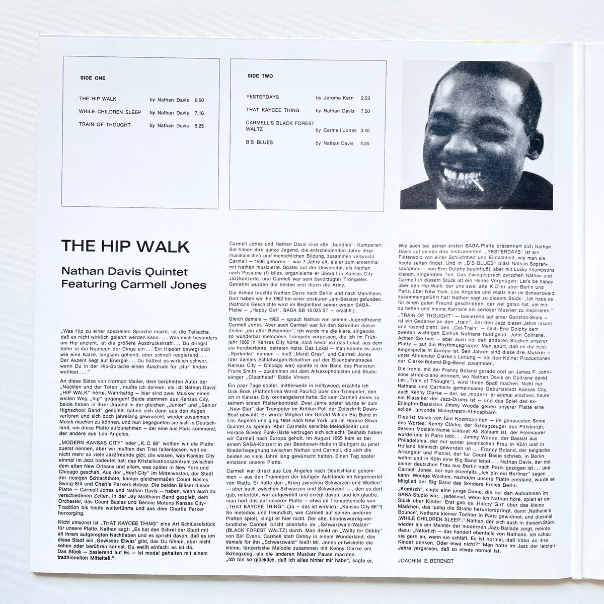 Nathan Davis – The Hip Walk (Speaker Corner Audiophile Reissue) - Portal Records