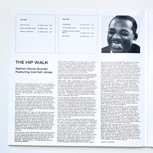 Nathan Davis – The Hip Walk (Speaker Corner Audiophile Reissue) - Portal Records