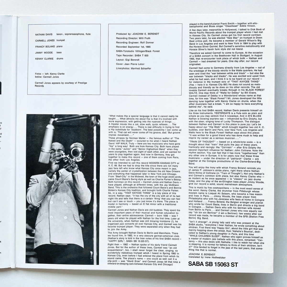Nathan Davis – The Hip Walk (Speaker Corner Audiophile Reissue) - Portal Records