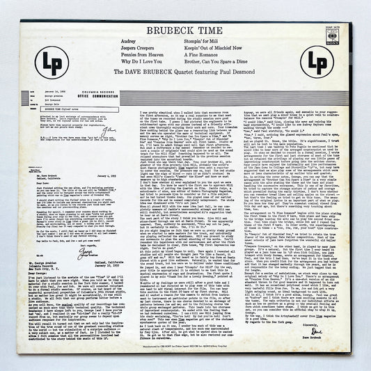 Dave Brubeck – Brubeck Time (Japanese Pressing, Promo)