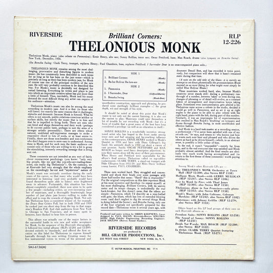 Thelonious Monk – Brilliant Corners (Japanese Pressing, Mono, Promo)