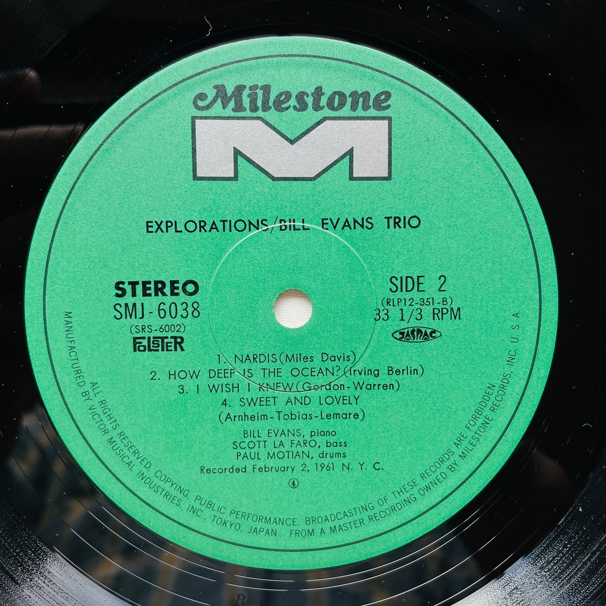 Bill Evans - Explorations (Japanese Pressing, Stereo)