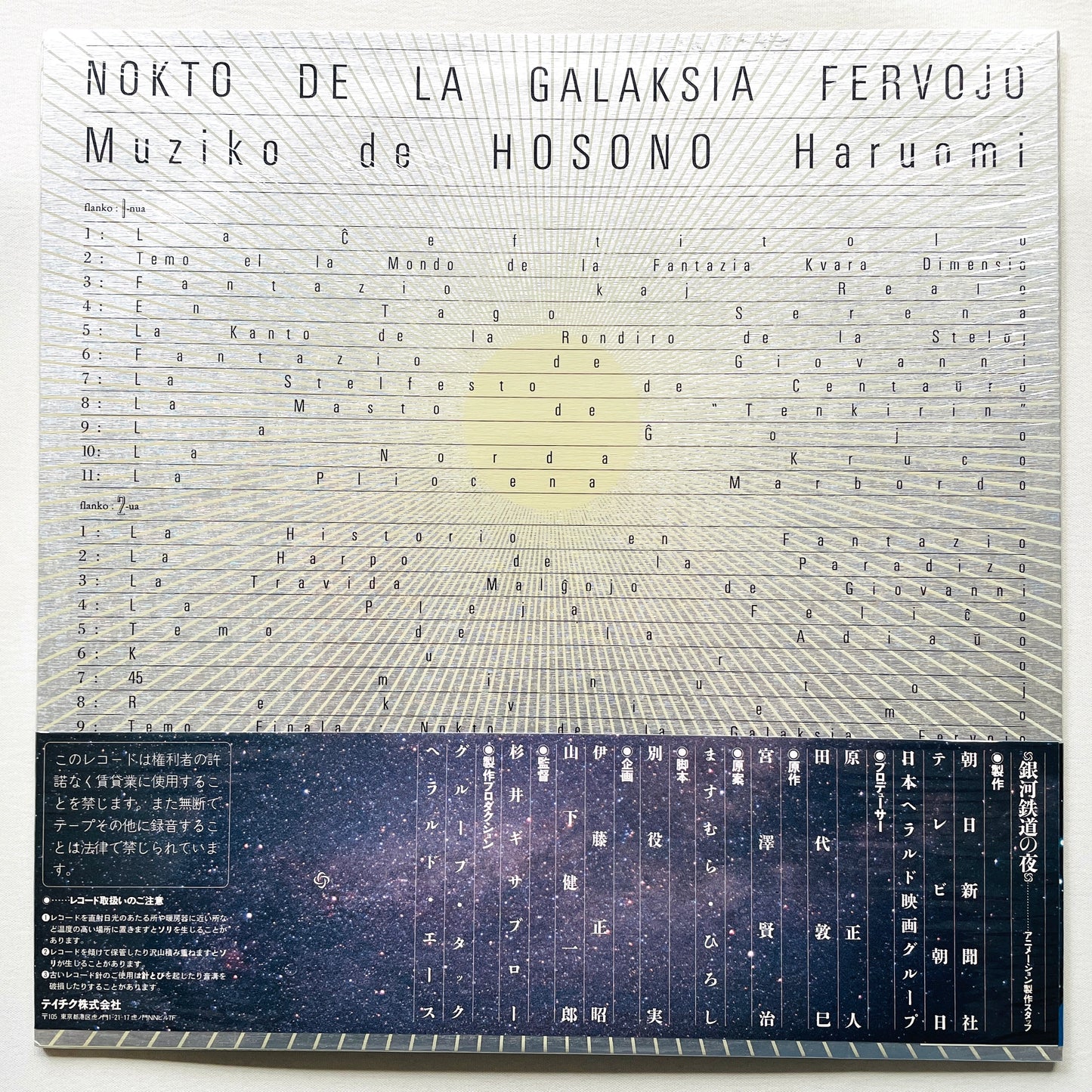 Haruomi Hosono - Night On The Galactic Railroad Soundtrack (Original)