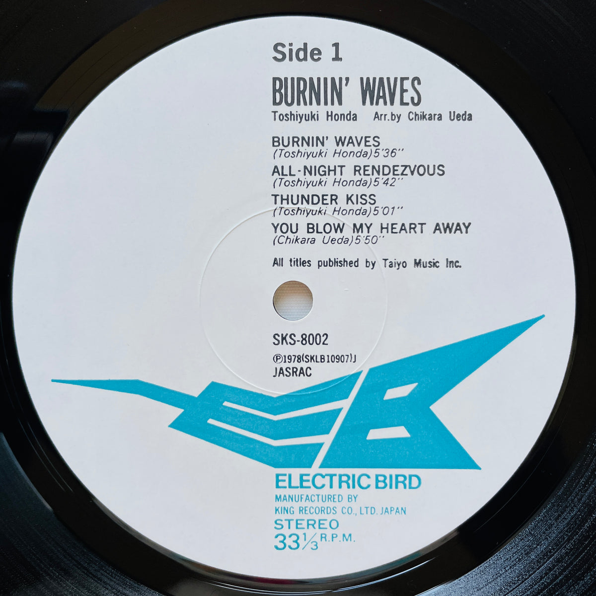 Toshiyuki Honda – Burnin' Waves (Original) - Portal Records
