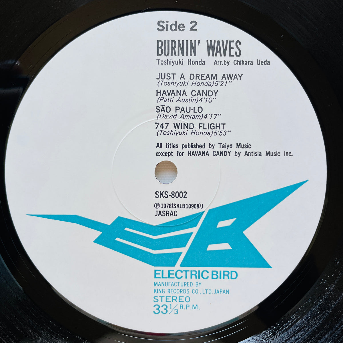 Toshiyuki Honda – Burnin' Waves (Original) - Portal Records
