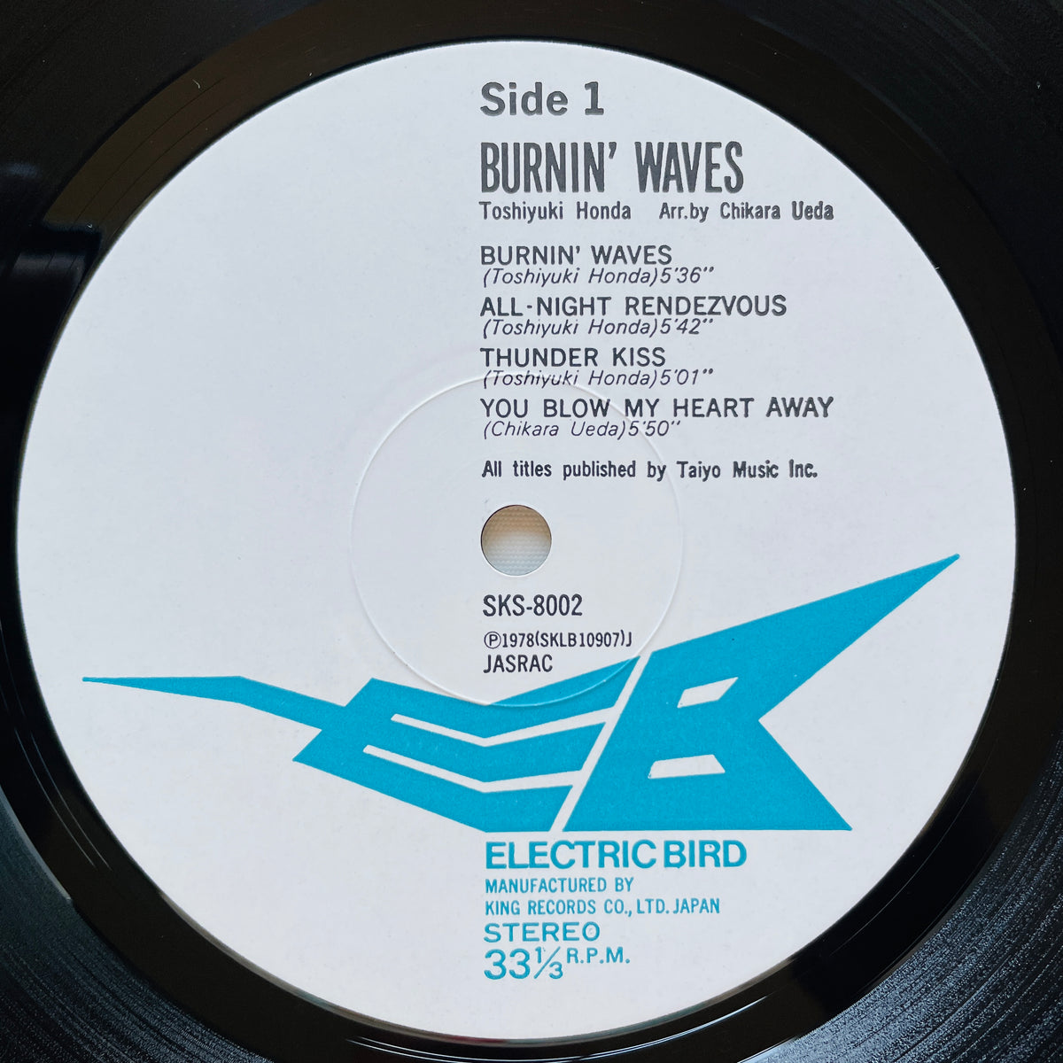 Toshiyuki Honda – Burnin' Waves (Original) - Portal Records