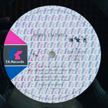 Bobby Caldwell - Self Titled (Japanese Pressing, w/Promo Flyer)