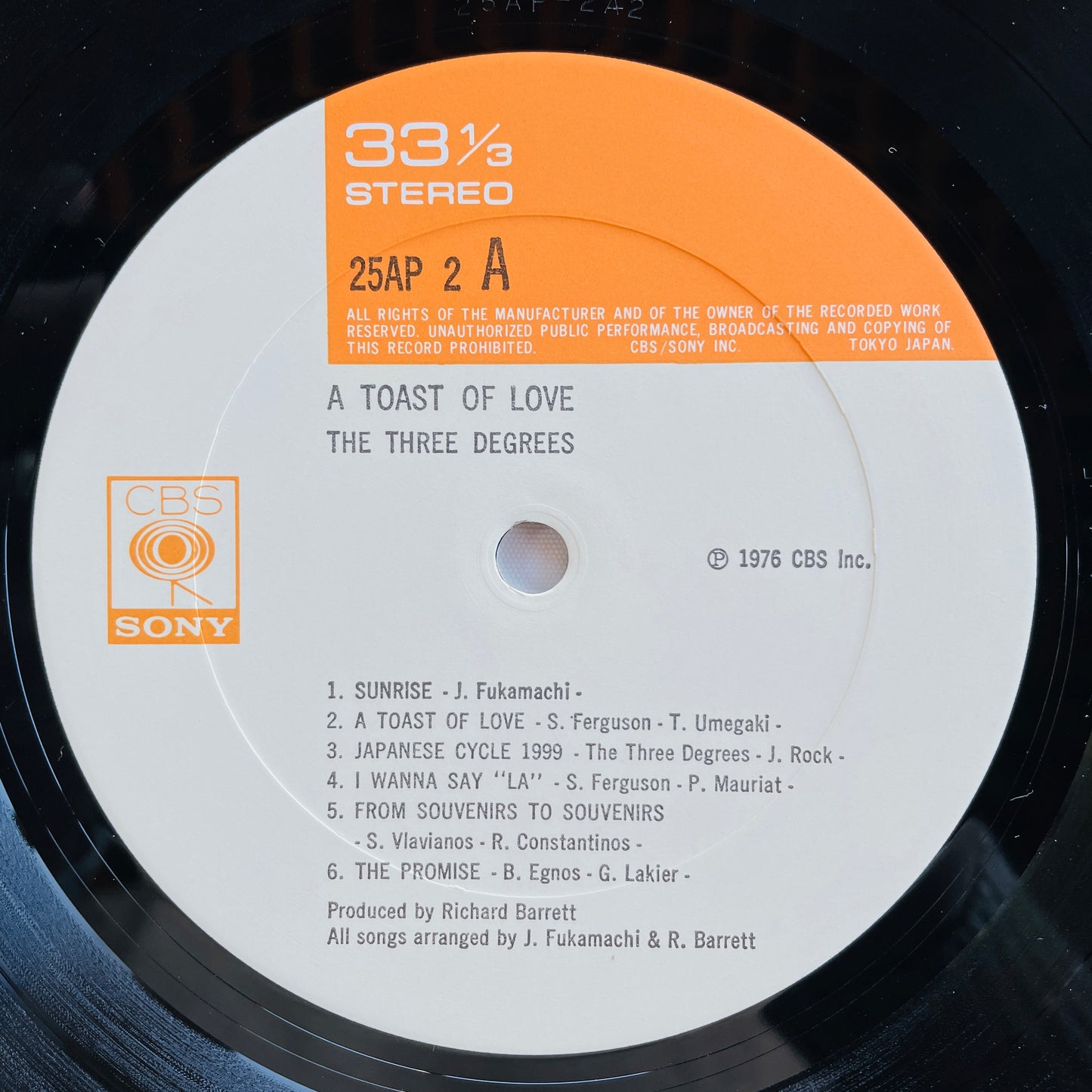The Three Degrees – A Toast Of Love (Original)
