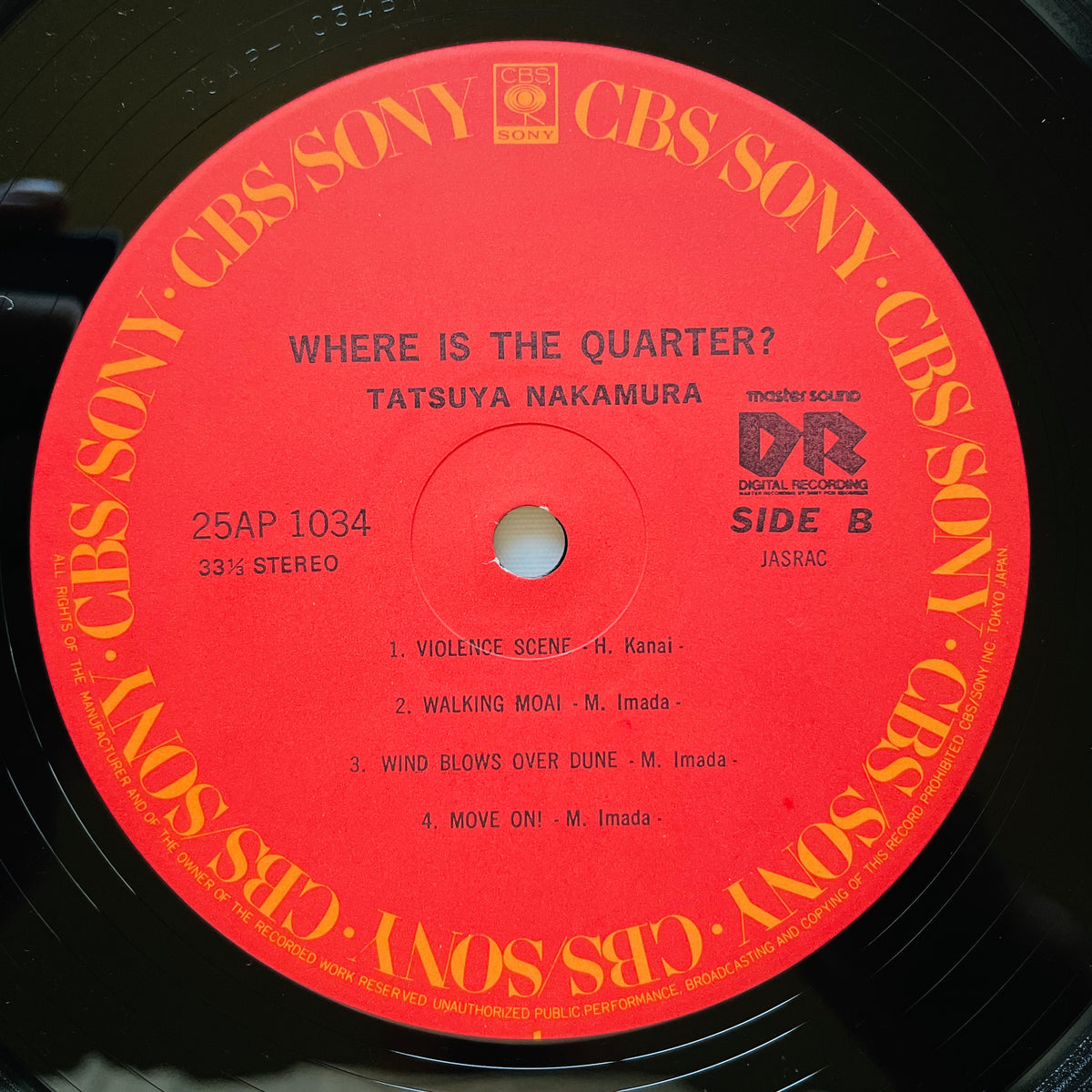 Tatsuya Nakamura – Where Is The Quarter? (Original) - Portal Records