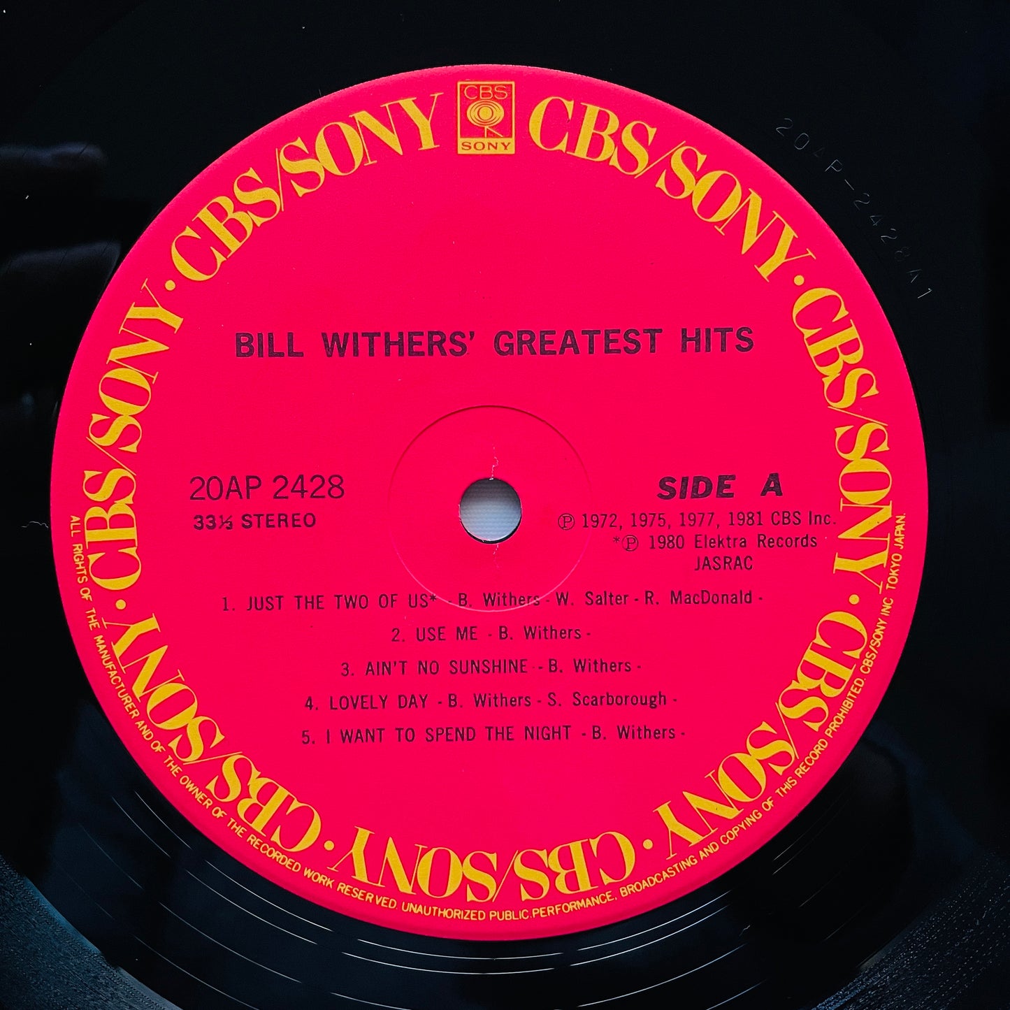 Bill Withers - Greatest Hits (Japanese Pressing)