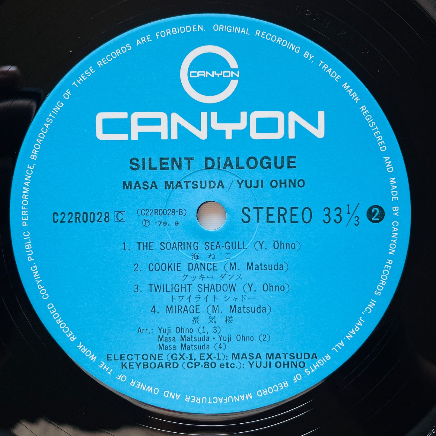 Masa Matsuda / Yuji Ohno – Silent Dialogue (Original) - Portal Records