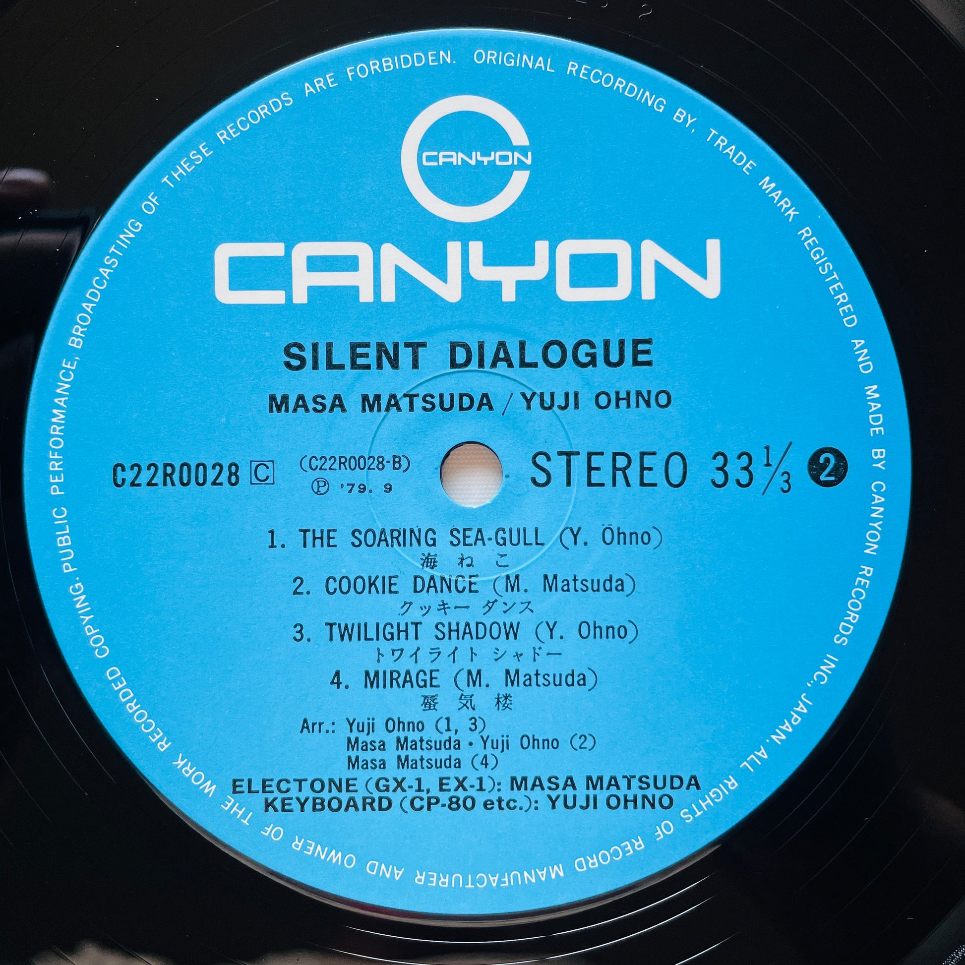 Masa Matsuda / Yuji Ohno – Silent Dialogue (Original) - Portal Records