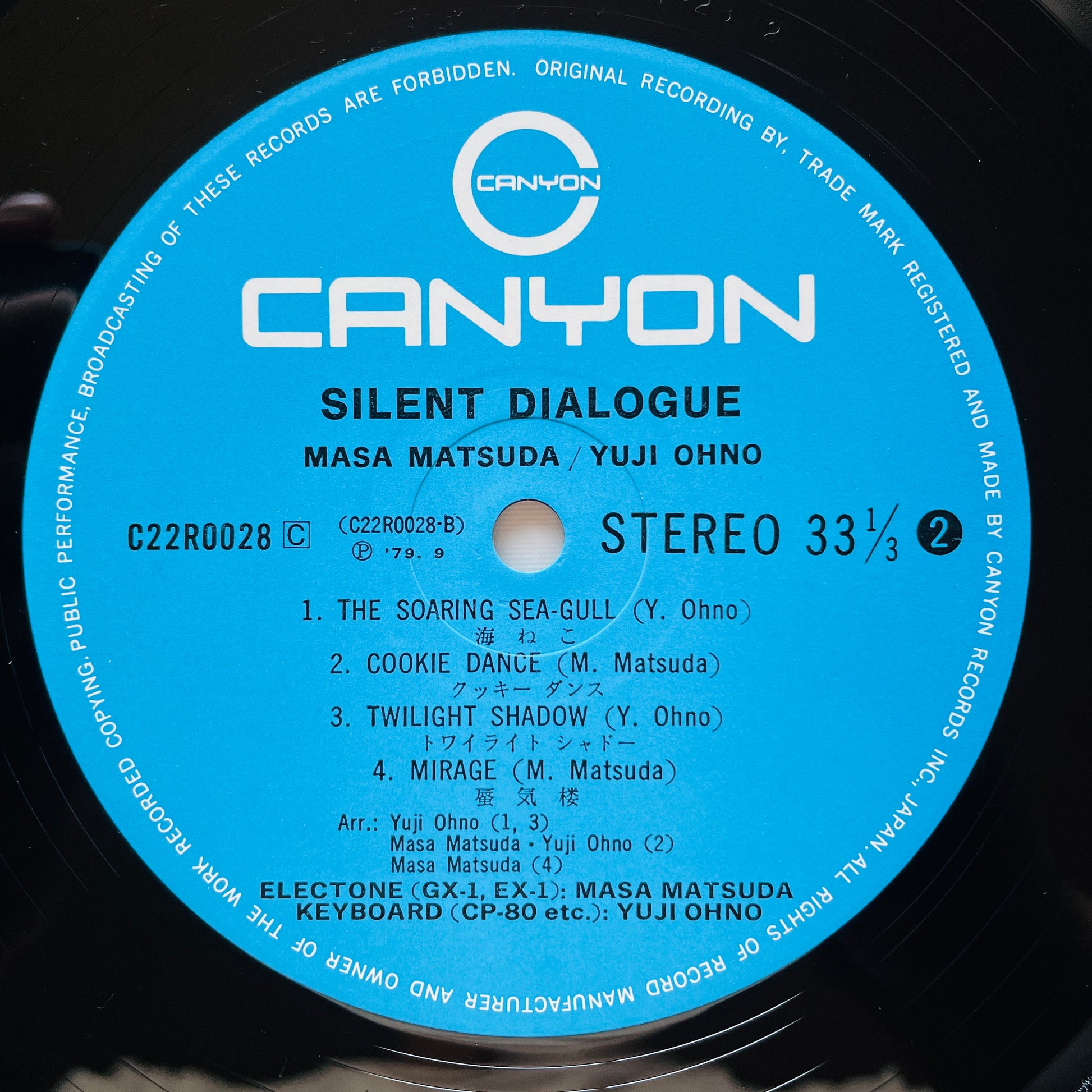 Masa Matsuda / Yuji Ohno – Silent Dialogue (Original) - Portal Records