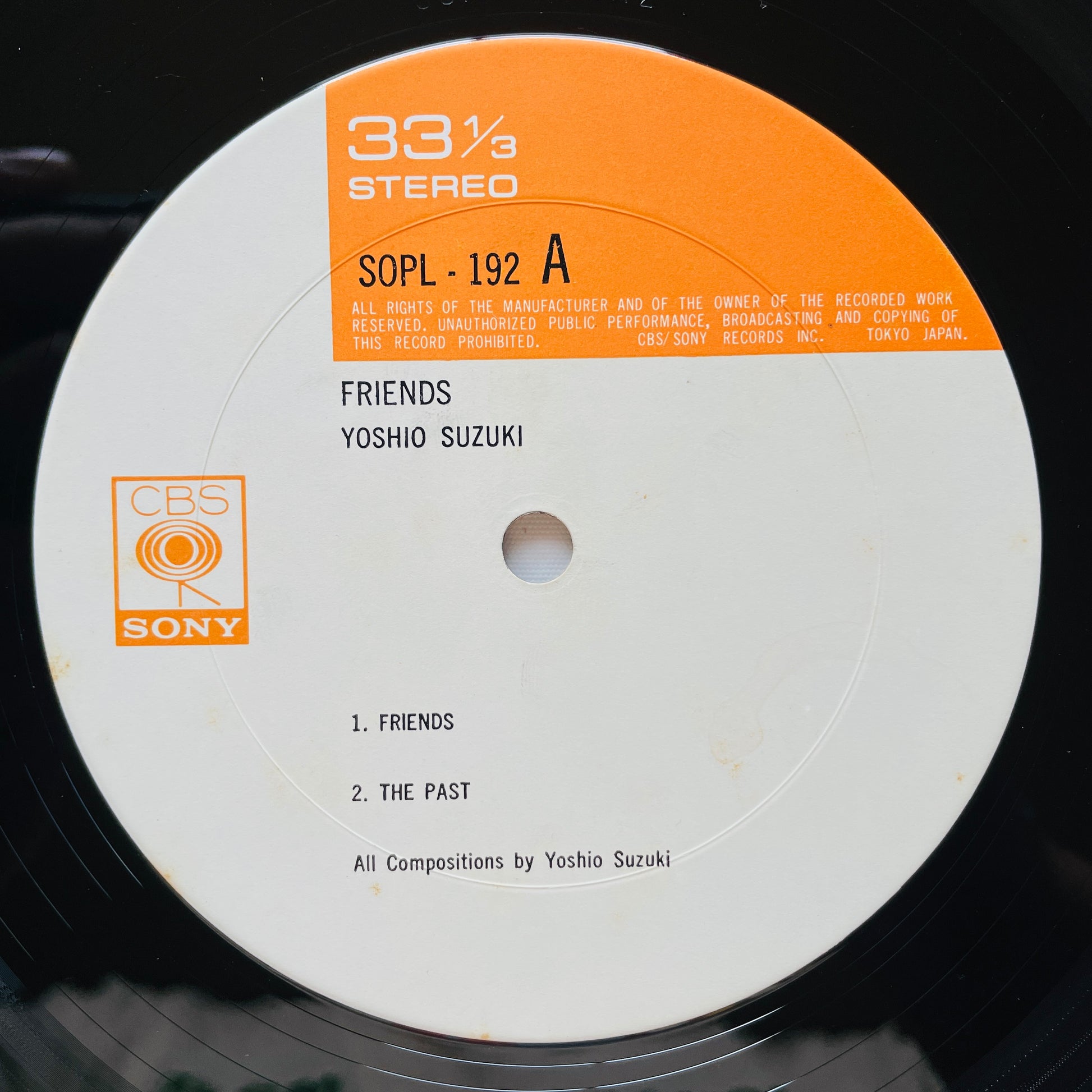 Yoshio Suzuki – Friends (Original) - Portal Records