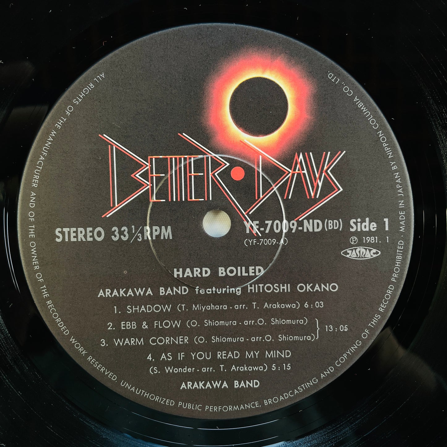 Arakawa Band Featuring Hitoshi Okano – Hard Boiled (Original)