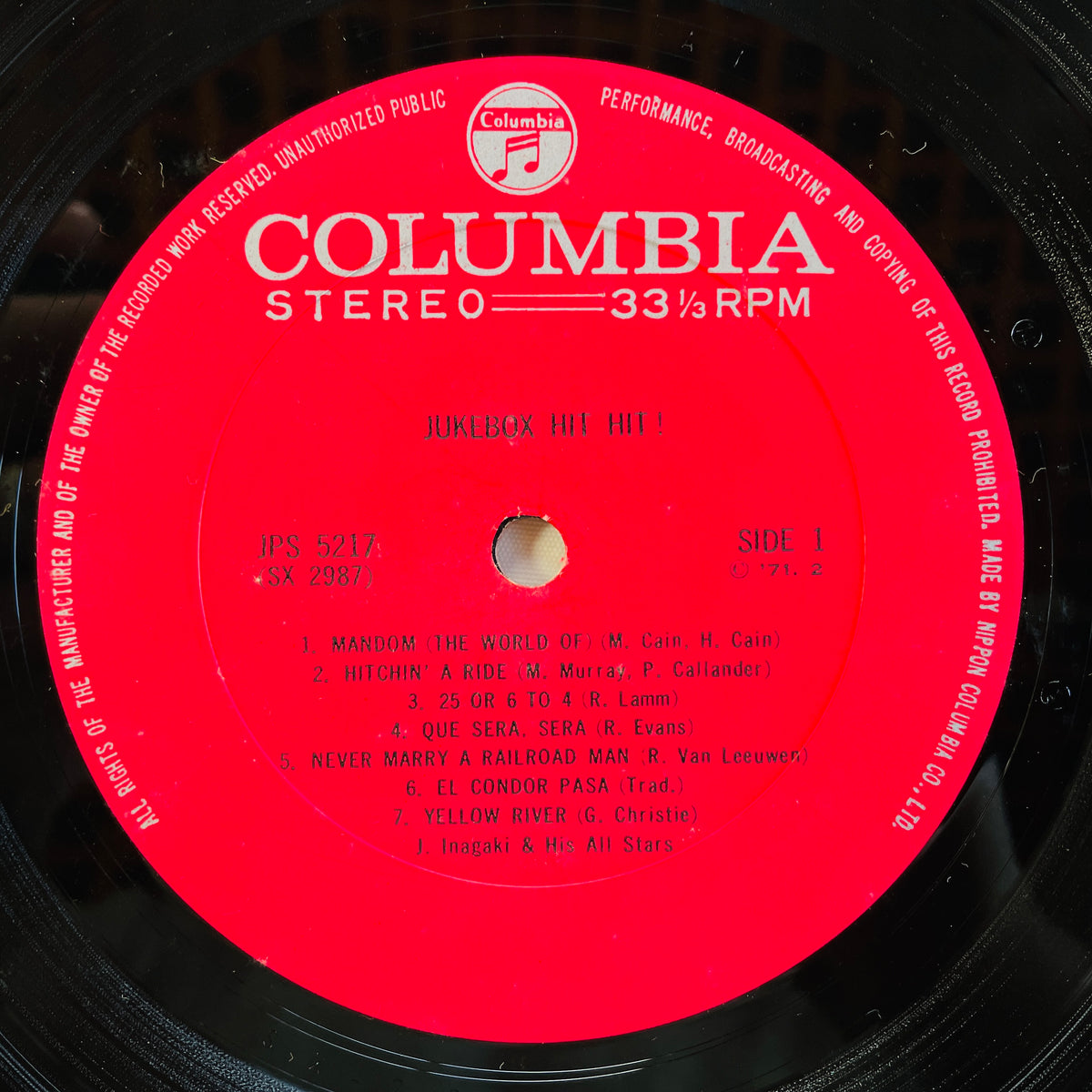 Jiro Inagaki & His All Stars - Jukebox Hit Hit! (Original)